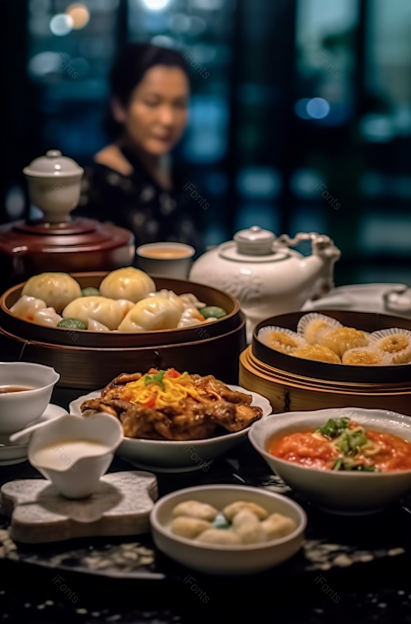 特写变化的点心在一个餐厅,高清,摄影图,摄影图片,图片大全,摄影图免费下载